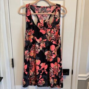 LIVI Floral Tropical Wicking Racerback Tank Sz 22/24